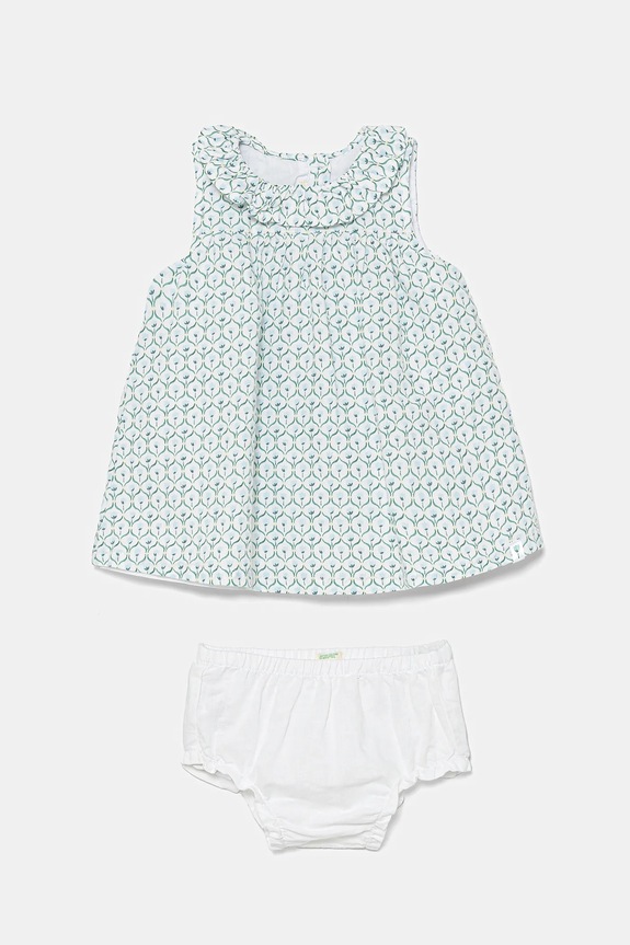 Бебешка ленена рокля United Colors of Benetton лен син 4Q1NAV00O.W.Seasonal