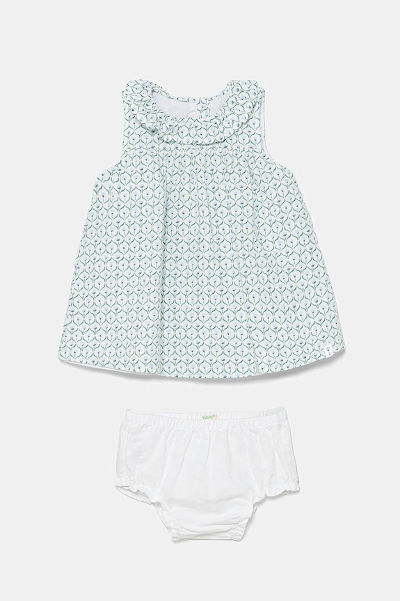 Бебешка ленена рокля United Colors of Benetton лен син 4Q1NAV00O.W.Seasonal
