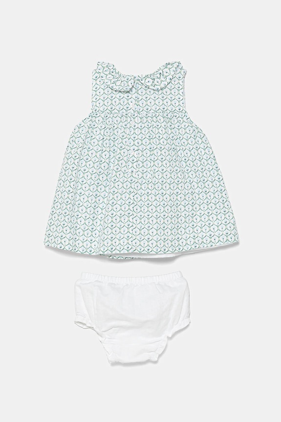 Бебешка ленена рокля United Colors of Benetton 4Q1NAV00O.W.Seasonal син SS25