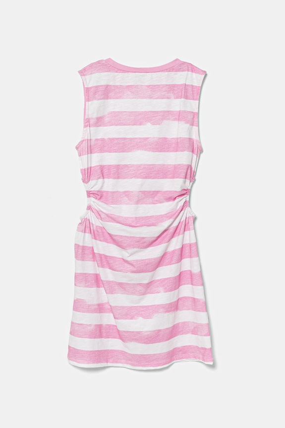 Dievčenské bavlnené šaty United Colors of Benetton 3SL3CV013.G.Seasonal ružová SS25