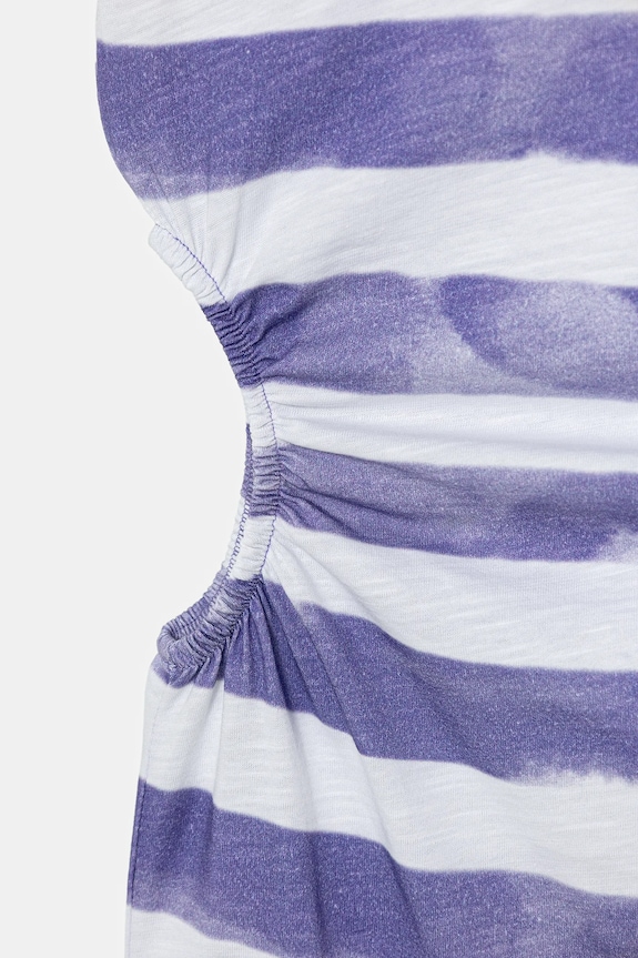 Dievča Dievčenské bavlnené šaty United Colors of Benetton 3SL3CV013.G.Seasonal fialová