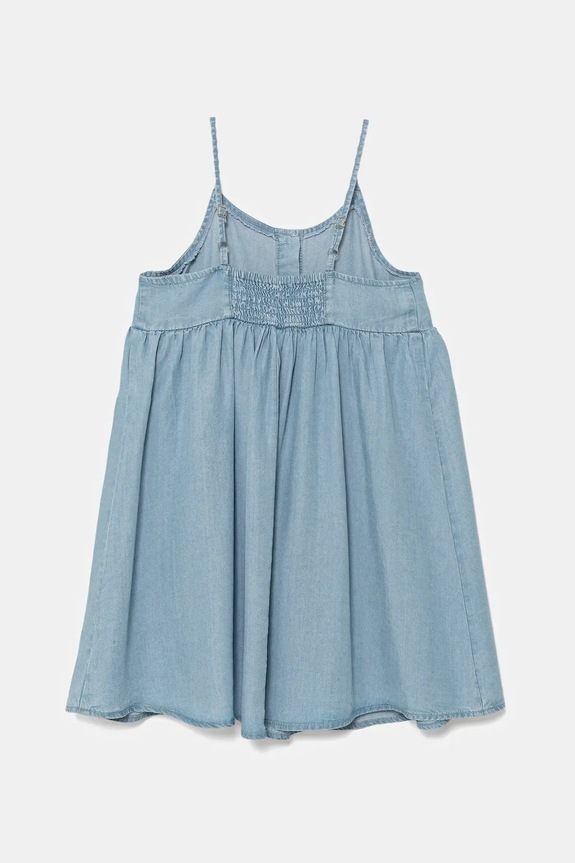 United Colors of Benetton rochie fete 4FFKCV03J.G.Seasonal albastru SS25