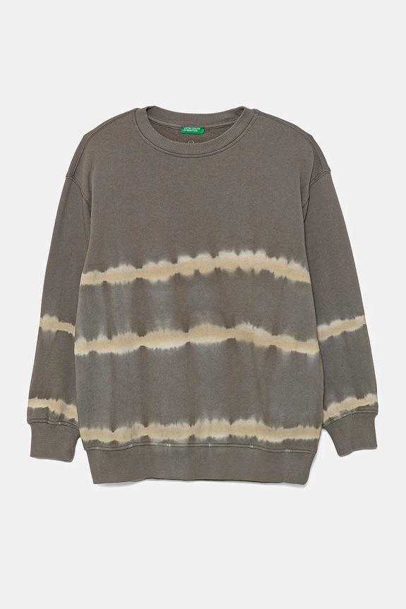 Παιδική βαμβακερή μπλούζα United Colors of Benetton βαμβάκι γκρί 3WITC10N6.G.Seasonal