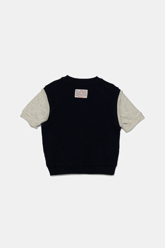 United Colors of Benetton hanorac de bumbac pentru copii 3BC1G10IN.P.Seasonal bleumarin SS25