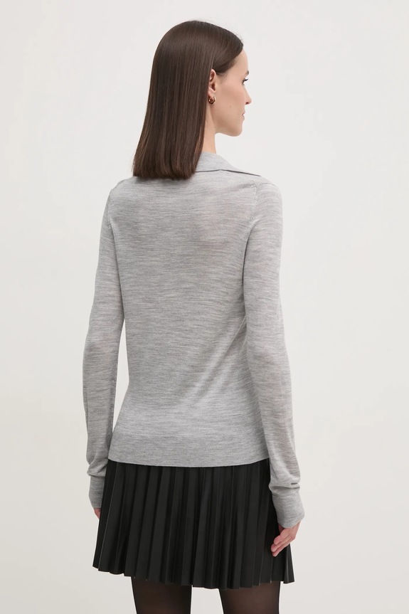 Oblečenie Sveter s prímesou vlny Calvin Klein K20K208029 sivá