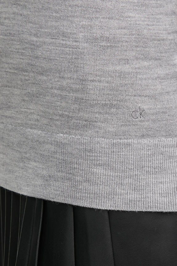 Sveter s prímesou vlny Calvin Klein K20K208029 sivá