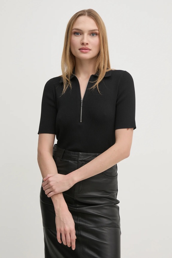 Sveter Calvin Klein so zapínaním čierna K20K208105