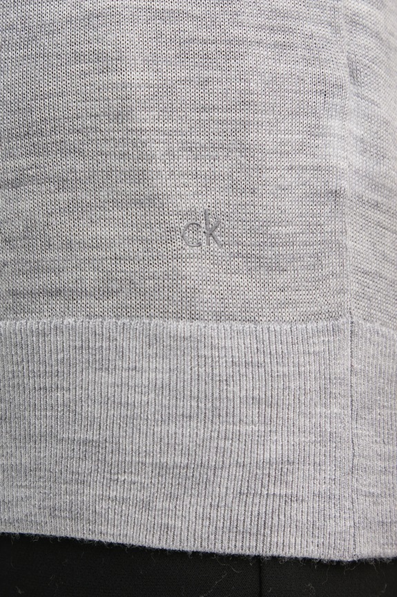 Sveter s prímesou vlny Calvin Klein sivá K20K208123