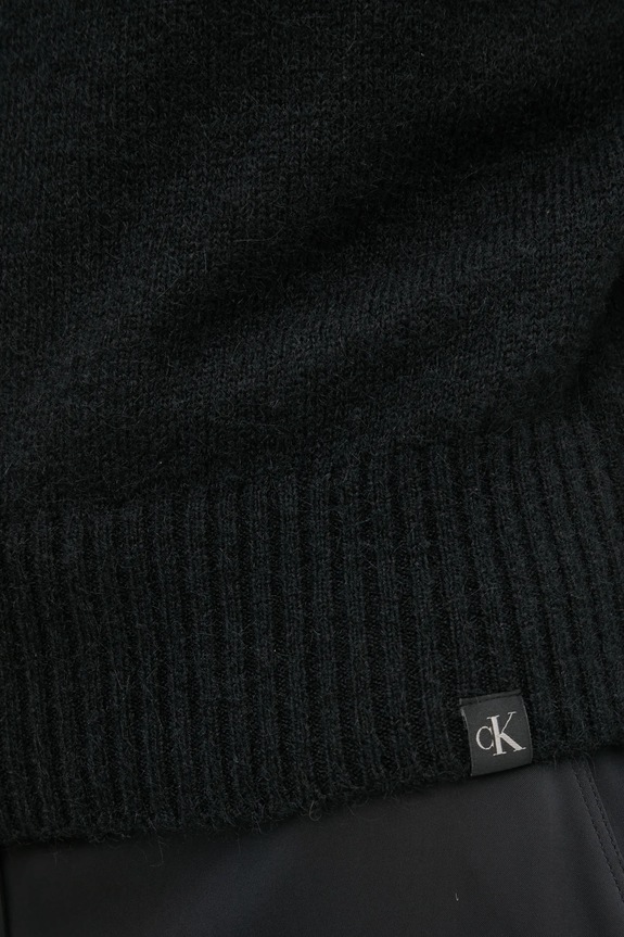 Calvin Klein Jeans sweter z domieszką wełny J20J224801 czarny