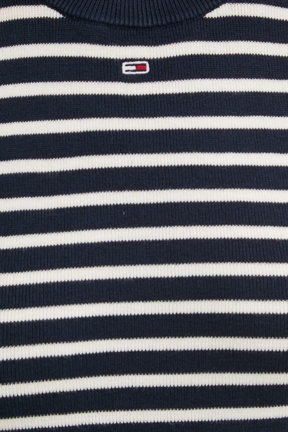 Tommy Jeans pulover de bumbac DW0DW19336 bleumarin