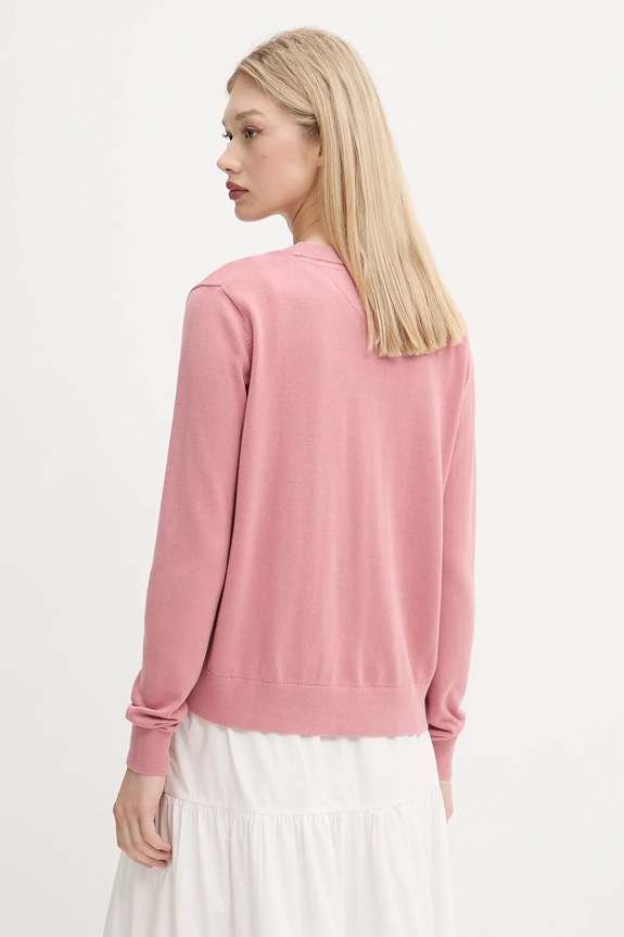 Ruházat Tommy Jeans pamut pulóver DW0DW19888 rózsaszín