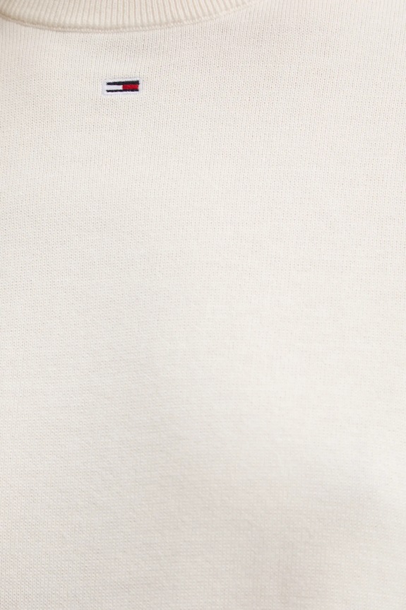 Βαμβακερό πουλόβερ Tommy Jeans DW0DW20159 μπεζ