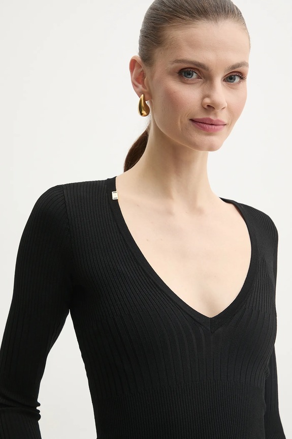 Elisabetta Franchi pulóver fekete MK98T51E2