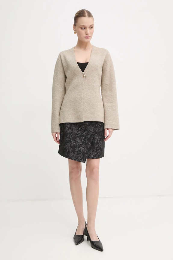 Kardigán Bruuns Bazaar BBW4274 béžová SS25