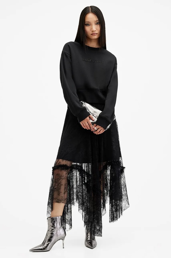 Βαμβακερή μπλούζα AllSaints FERN EMB W125JB