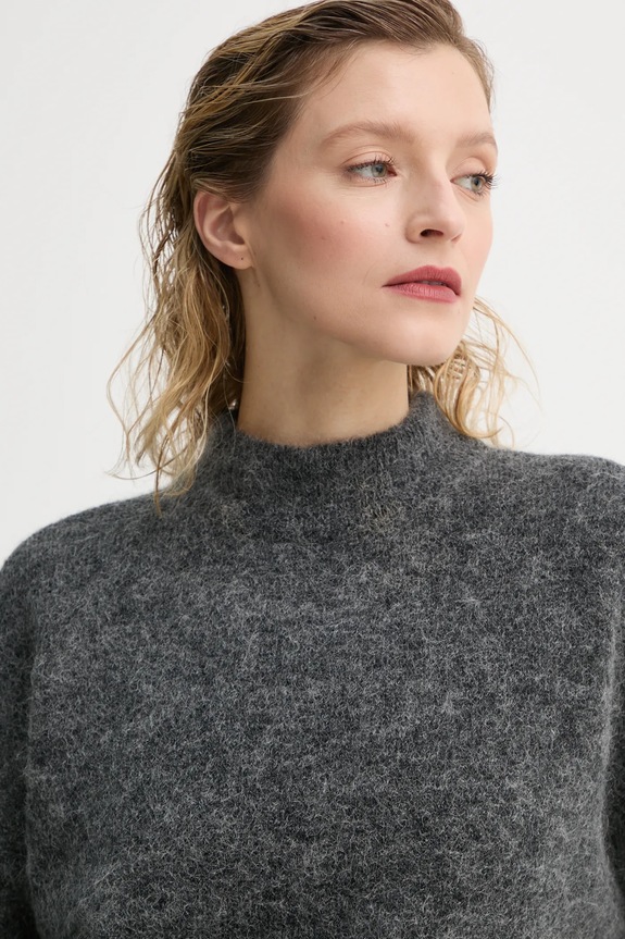 Gestuz maglione in lana grigio 10909448