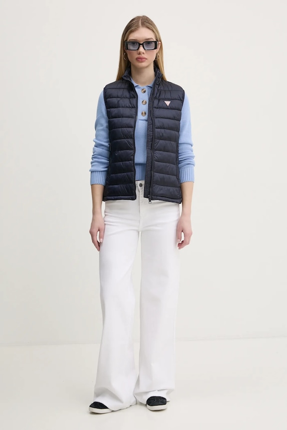 Bavlněný svetr Guess Jeans W5RR47.Z3HM1 modrá SS25