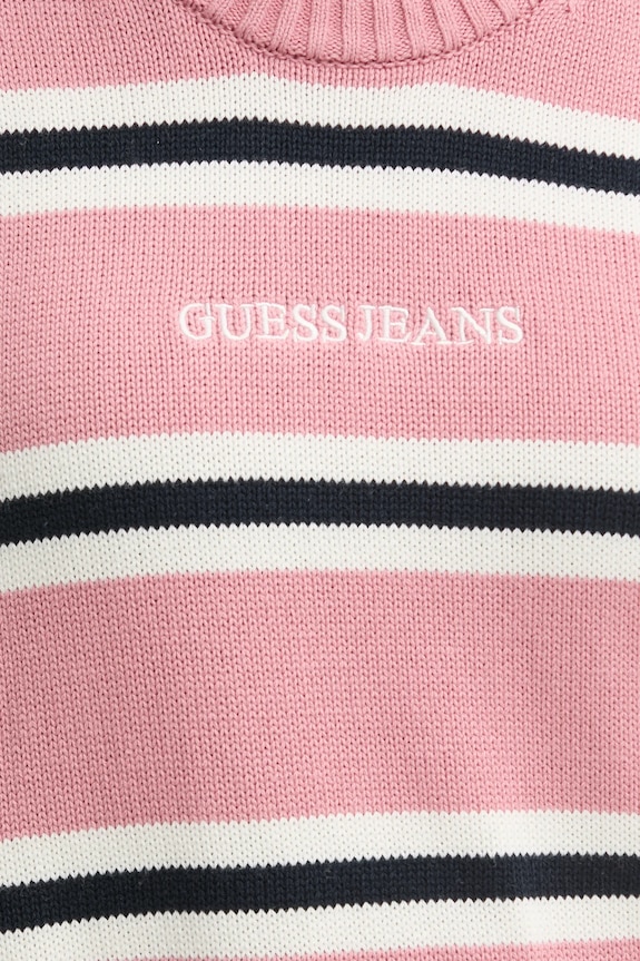 Bavlněný svetr Guess Jeans W4BR09.Z3HM1 růžová