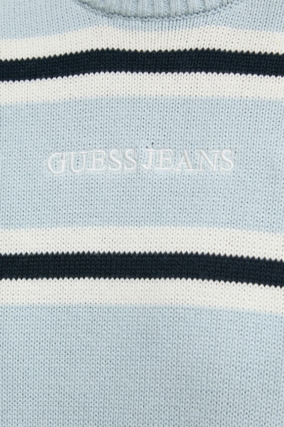Βαμβακερό πουλόβερ Guess Jeans W4BR09.Z3HM1 μπλε