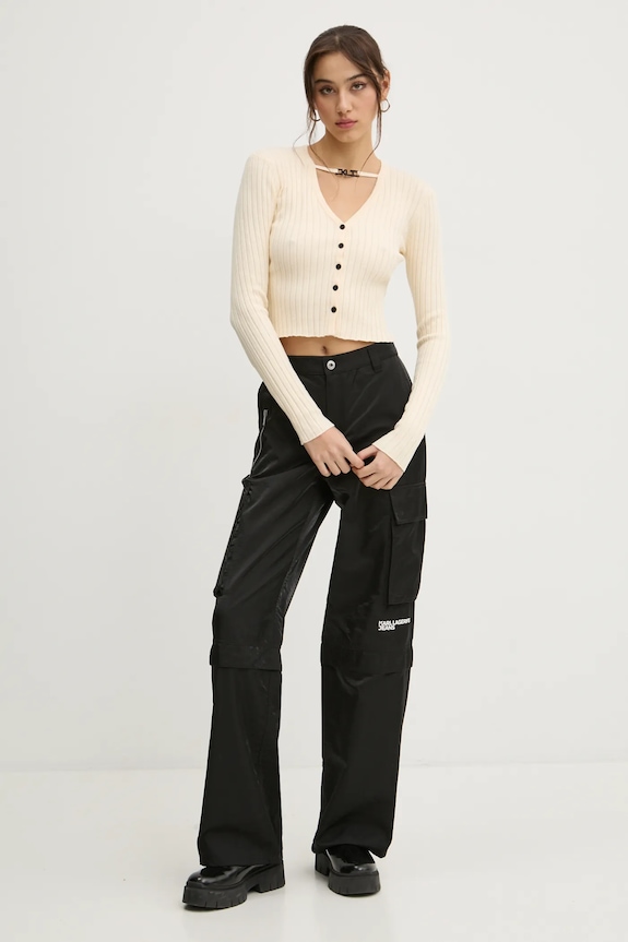 Kardigán Karl Lagerfeld Jeans A1W18027 béžová SS25