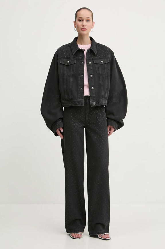 Rotate sweter bawełniany 1139481011 różowy SS25