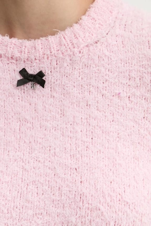 Rotate sweter bawełniany 1139481011 różowy