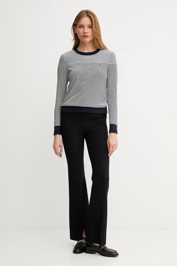 Sveter Tommy Hilfiger WW0WW44984 tmavomodrá SS26