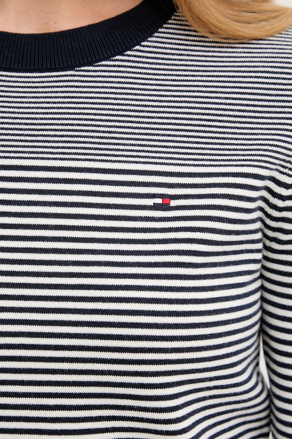 Sveter Tommy Hilfiger WW0WW44984 tmavomodrá