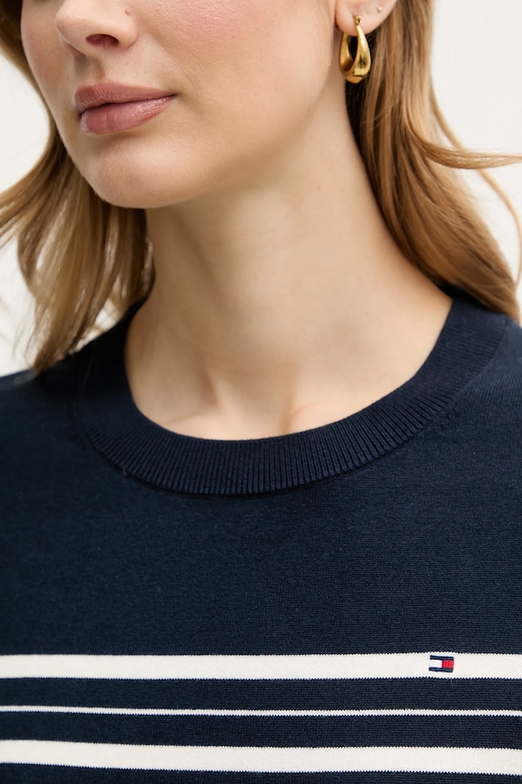 Πουλόβερ Tommy Hilfiger WW0WW44984 σκούρο μπλε