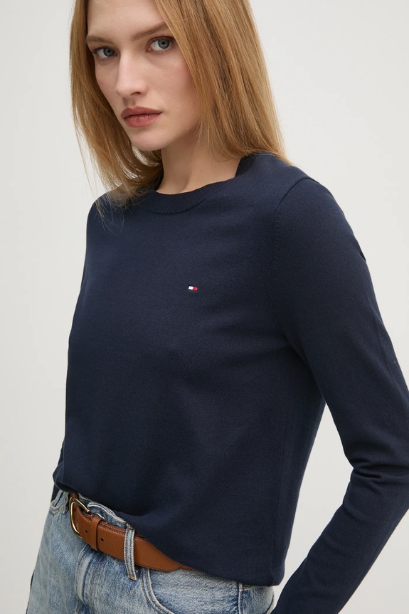 Tommy Hilfiger pulover bleumarin WW0WW44984
