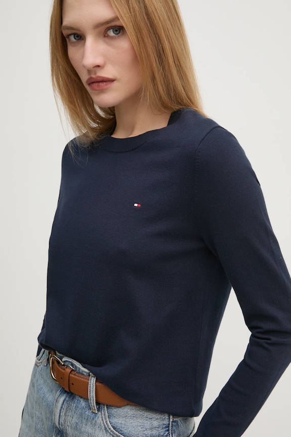 Tommy Hilfiger pulover bleumarin WW0WW44984