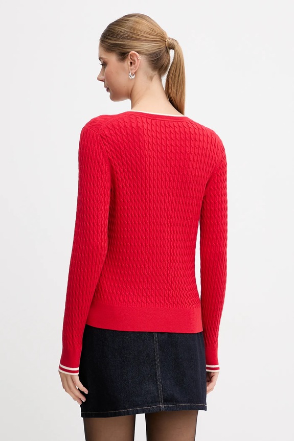 Oblečenie Bavlnený sveter Tommy Hilfiger WW0WW44987 červená