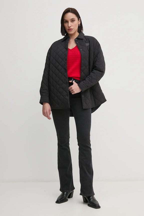 Βαμβακερό πουλόβερ Tommy Hilfiger WW0WW44987 κόκκινο SS26