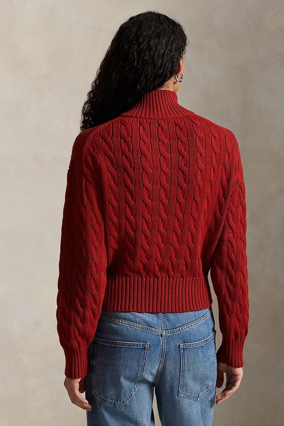 Polo Ralph Lauren sweter damski bawełniany 211963467 pomarańczowy SS26