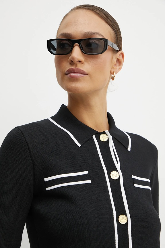 Karl Lagerfeld kardigan czarny A1W18033