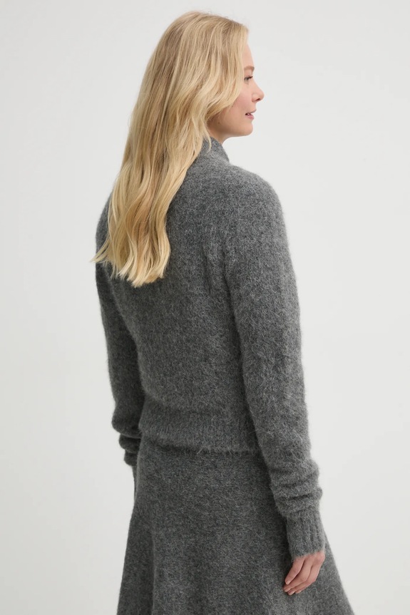 Ruházat Samsoe Samsoe gyapjú kardigán SAJEANNE F24400072 szürke