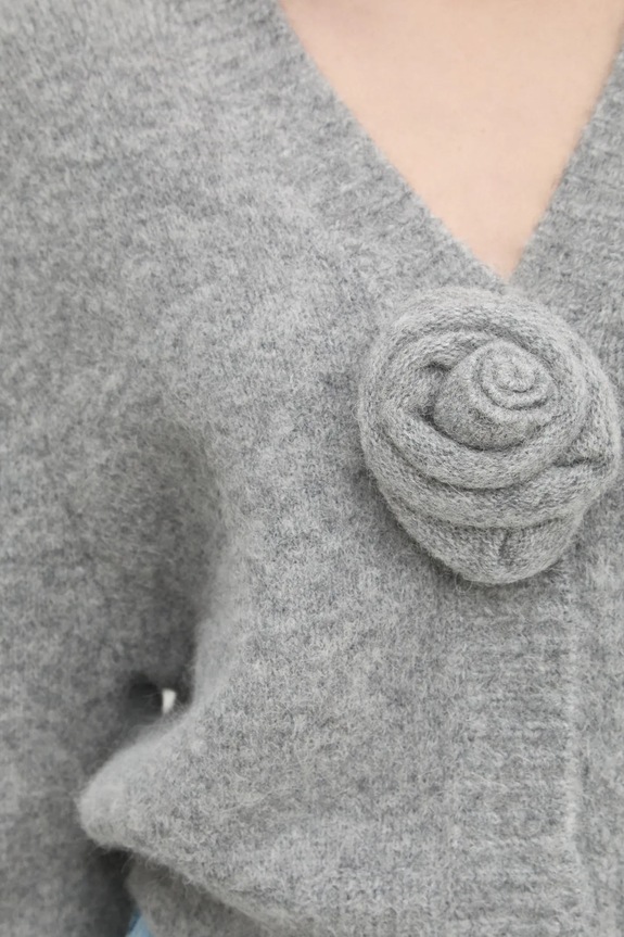 Rotate woolen cardigan 1140161249 gray