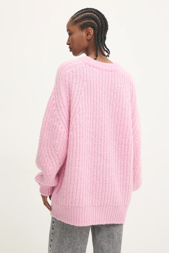 Odzież Rotate sweter wełniany 1141291485 różowy