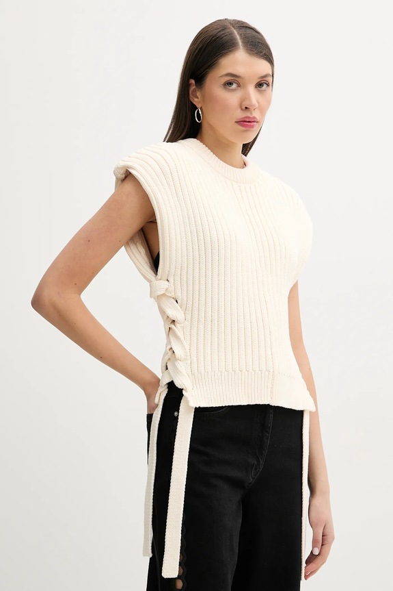 IRO gilet a maglia pesante beige WP12DOLPA