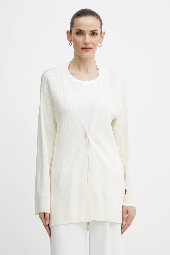 Armani Exchange kardigan wzorzyste beżowy XW000579.AF12875