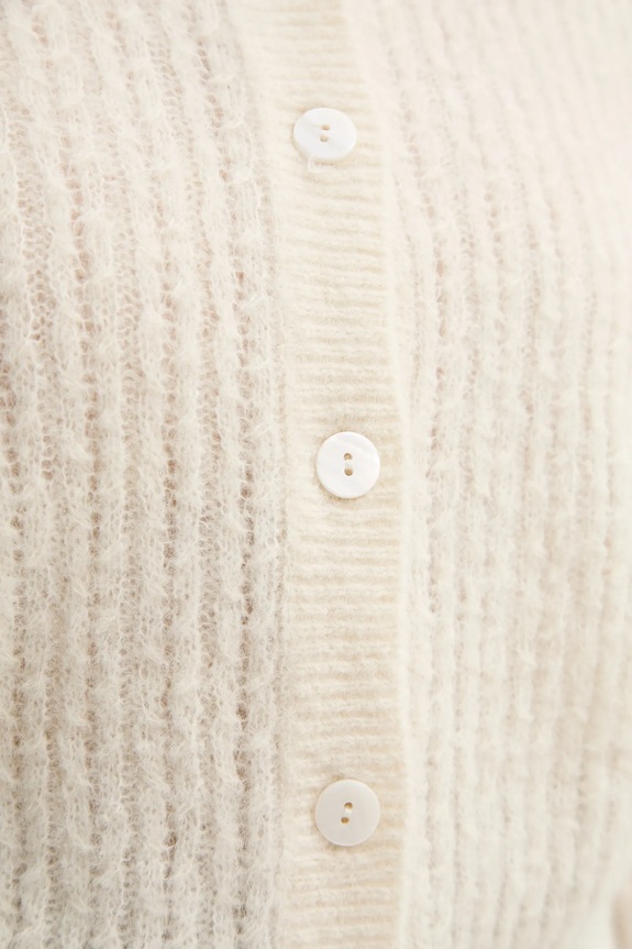 Kardigan s primjesom vune A.P.C. cardigan milo WPABE.F22246 bež
