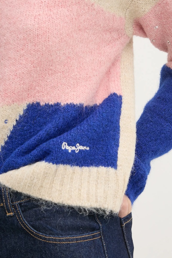 Pepe Jeans sweter z domieszką wełny NORA PL702238