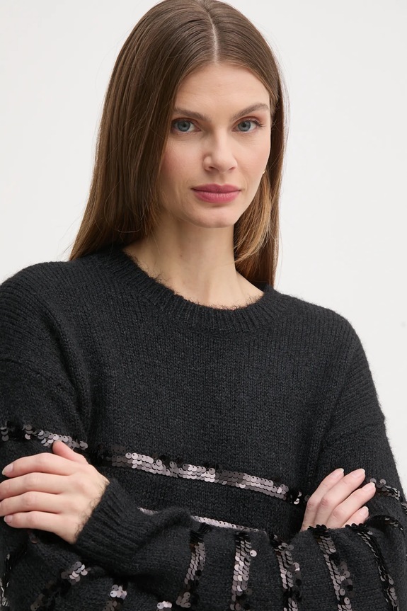 Pepe Jeans pulóver NINA fekete PL702242