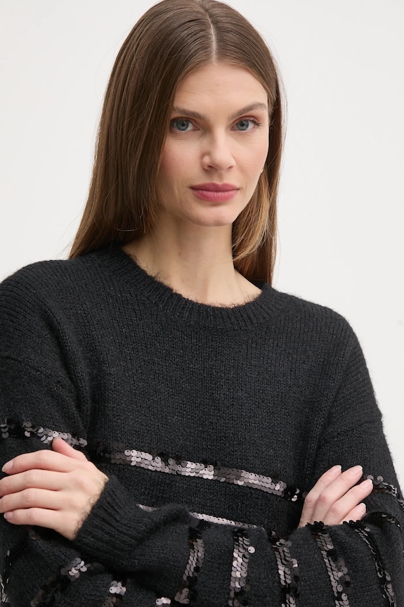 Pepe Jeans pulóver NINA fekete PL702242
