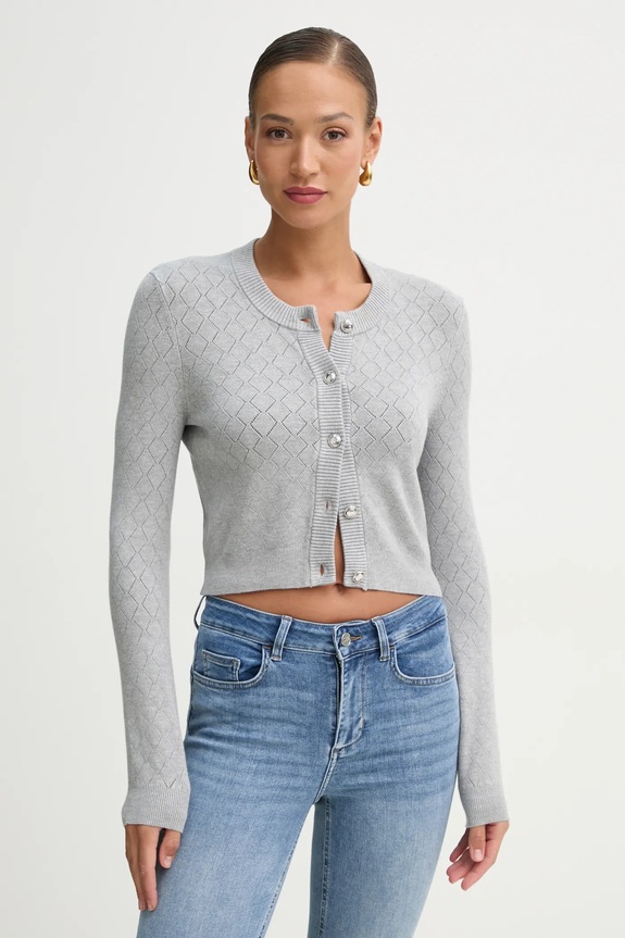 Жилетка Guess HOLLAND със закопчаване сив W5RR23.Z2YJ2