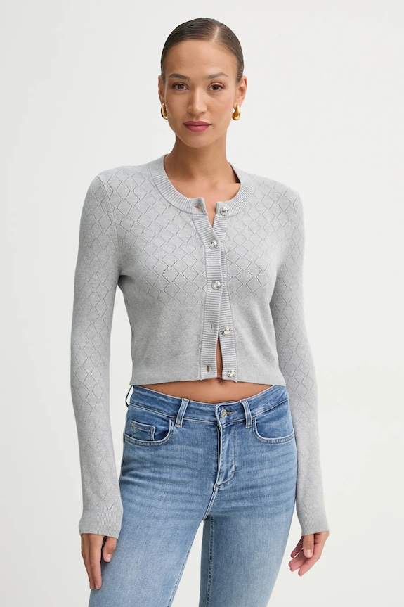 Жилетка Guess HOLLAND със закопчаване сив W5RR23.Z2YJ2