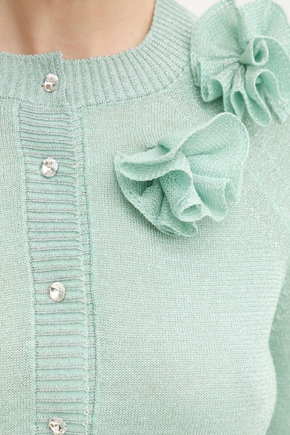 Luisa Spagnoli cardigan in lana 100024 verde