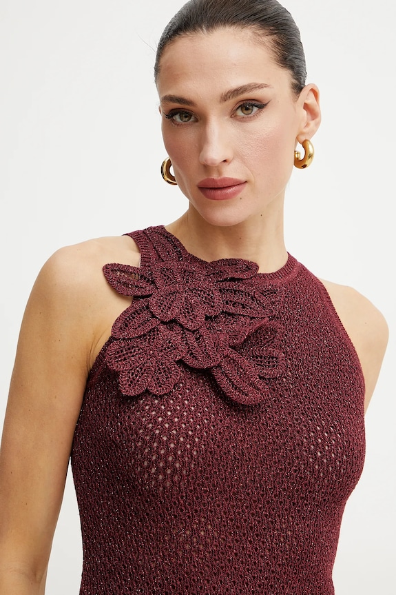 Top s dodatkom lana Marella ARAK1 bordo 2513361112