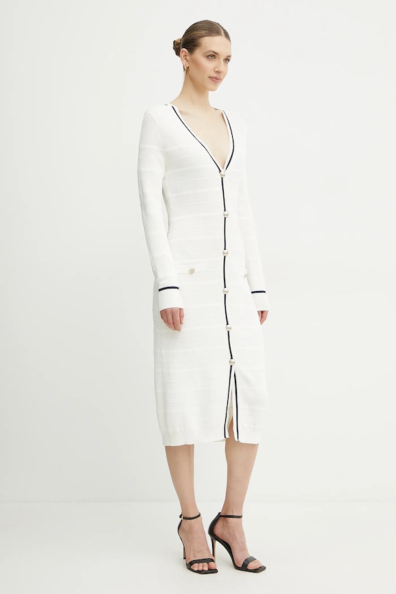 Marciano by Guess sukienka ADA z elastanem beżowy 5RGR05.5640Z
