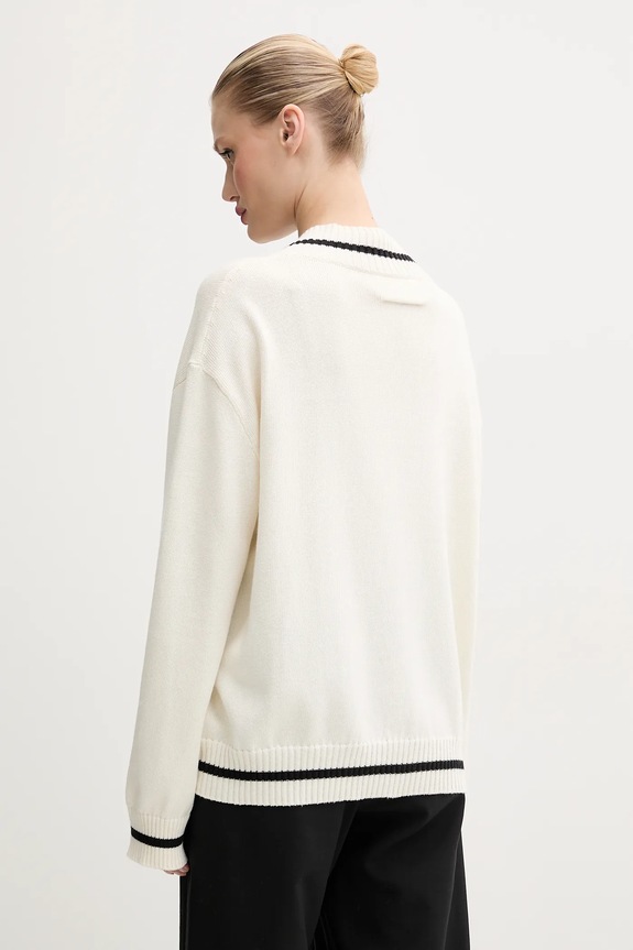 Ρούχα Πουλόβερ με προσθήκη μαλλιού MM6 Maison Margiela S52HN0009.M13085 μπεζ